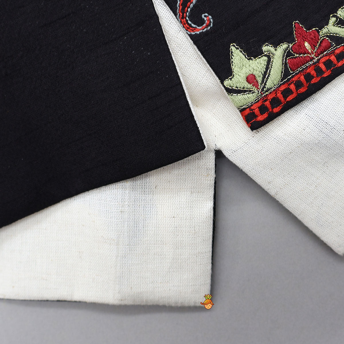 Pre Order: Collar Neck Kurta With Thread Embroidered Jacket And Patiala