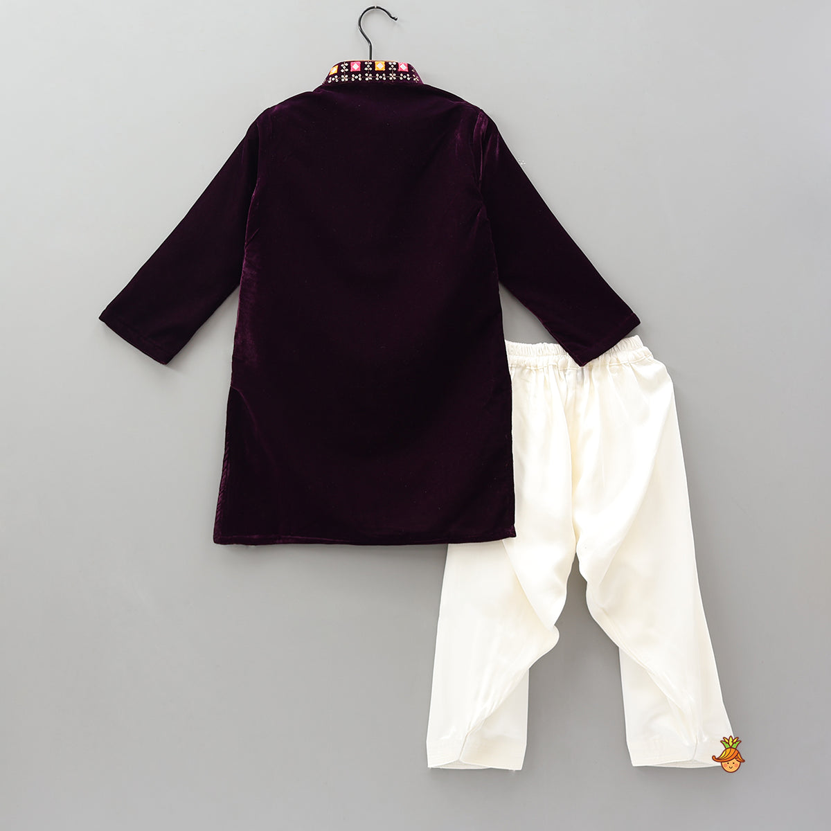 Pre Order: Festive Velvet Kurta With Salwar