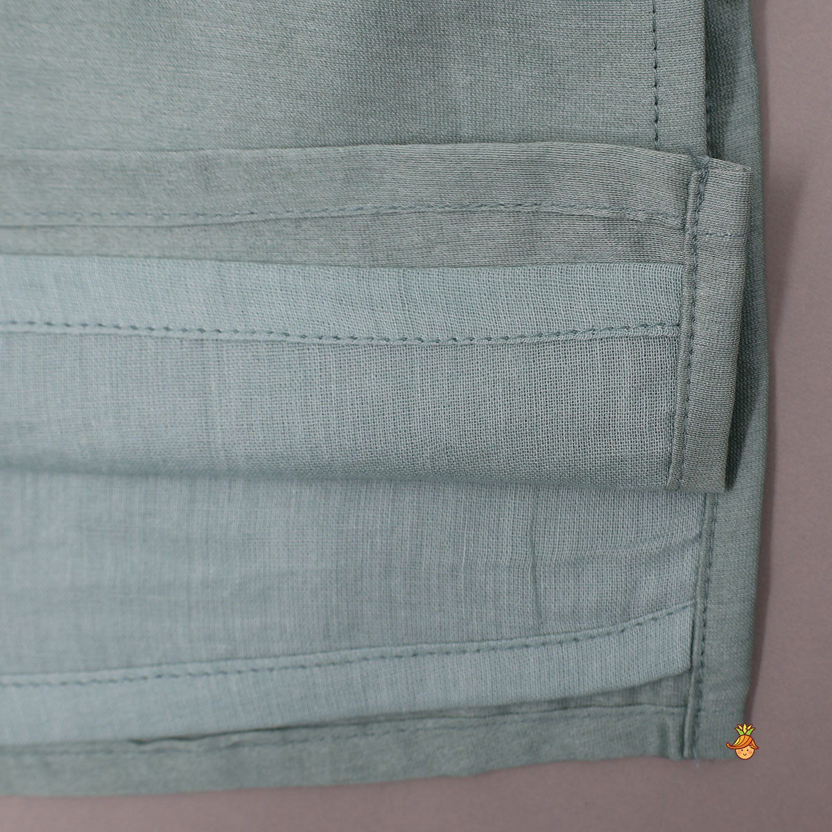 Pre Order: Mandarin-Collar Kurta With Heart-Embroidered Jacket And Pyjama