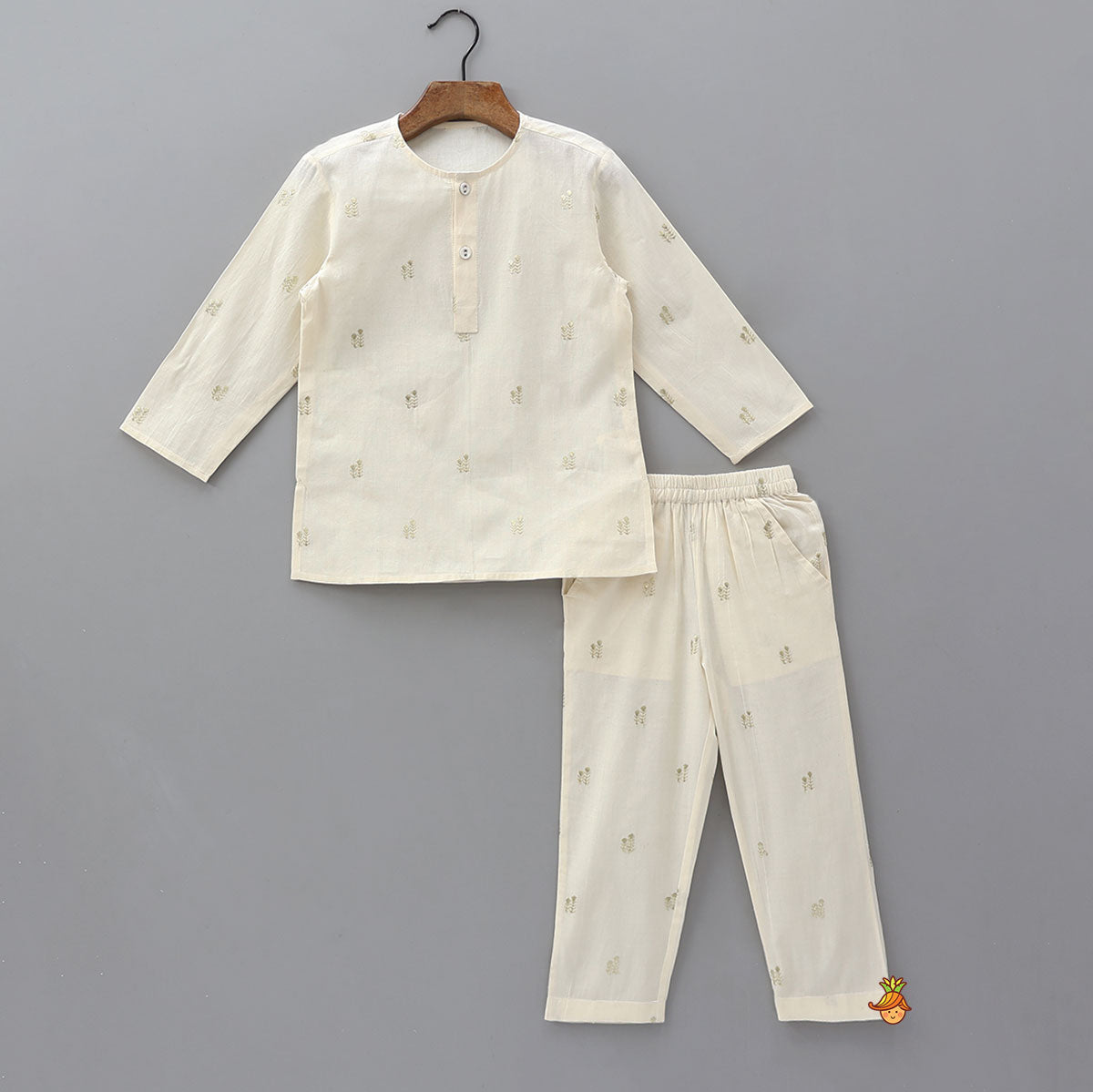 Pre Order: Booti Work Kurta And Pyjama