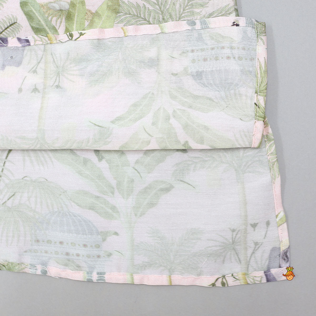 Pre Order: Faux Mirror Work Printed Kurta With Pyjama