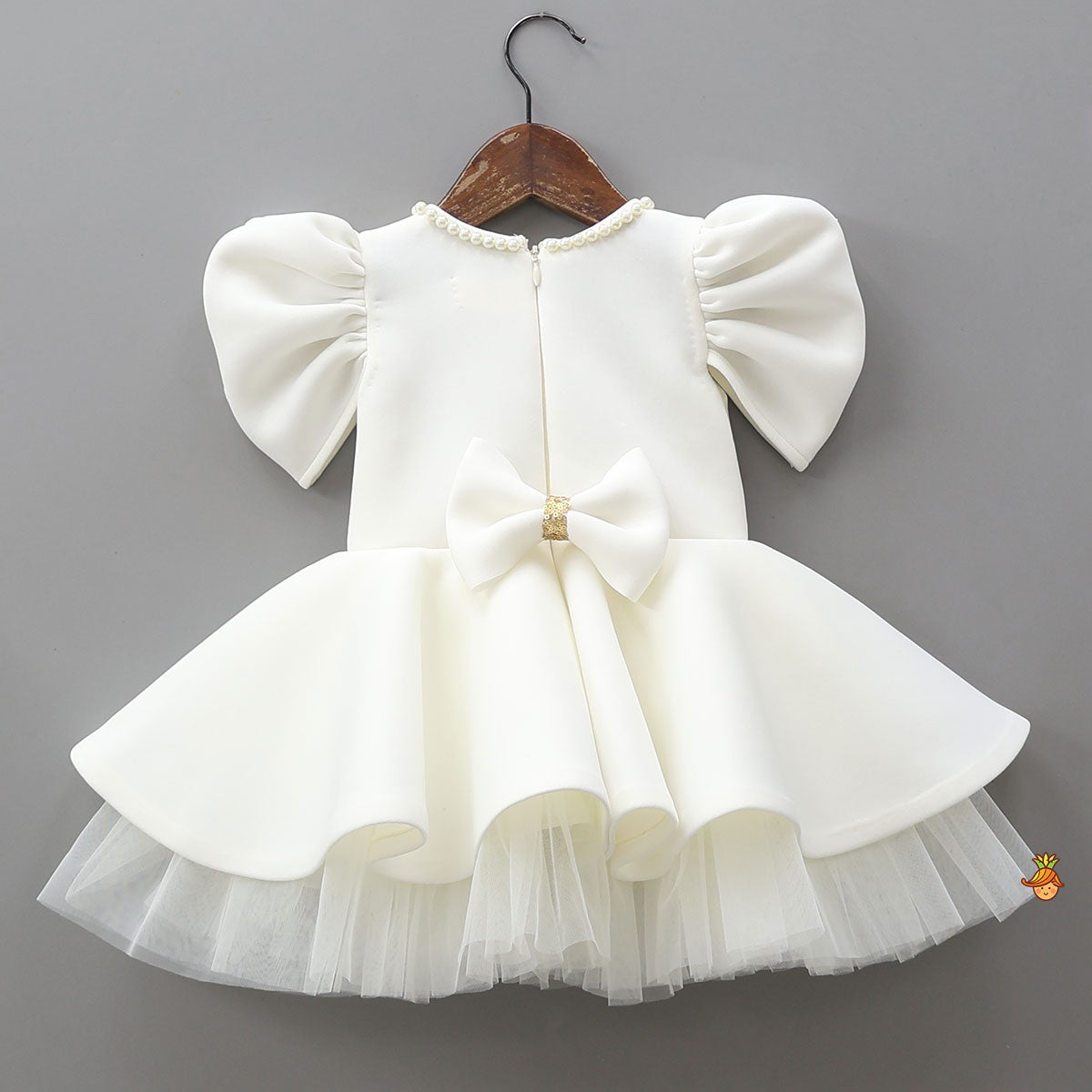 Pre Order: Butterfly Motif Embroidered Beautiful Dress With Headband