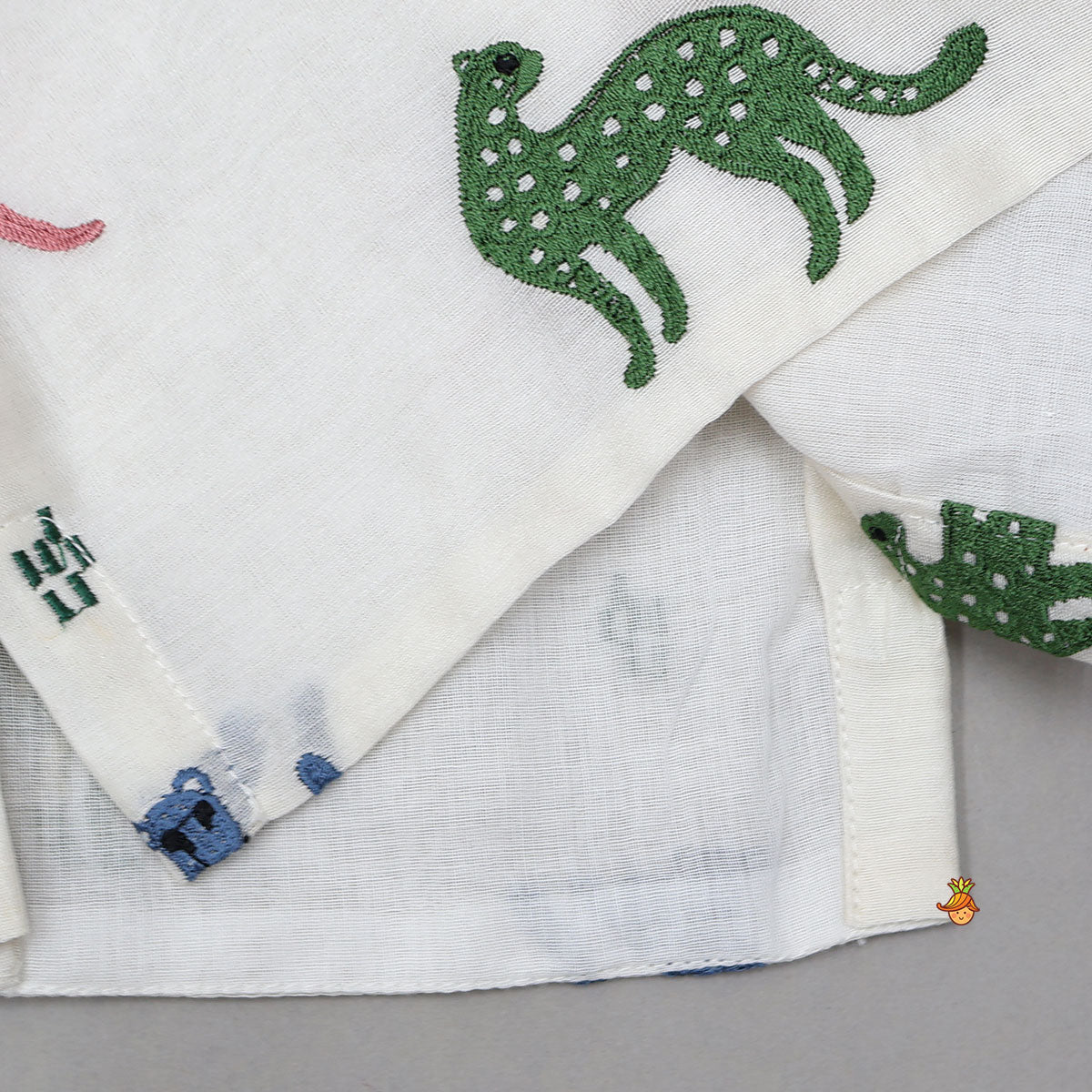 Thread Embroidered Top And Flared Lehenga