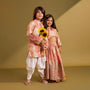Blazer-Style Top And Scalloped Hem Lehenga twinning model image 1