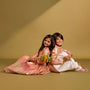 Blazer-Style Top And Scalloped Hem Lehenga twinning model image 2