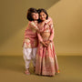 Blazer-Style Top And Scalloped Hem Lehenga twinning model image 3