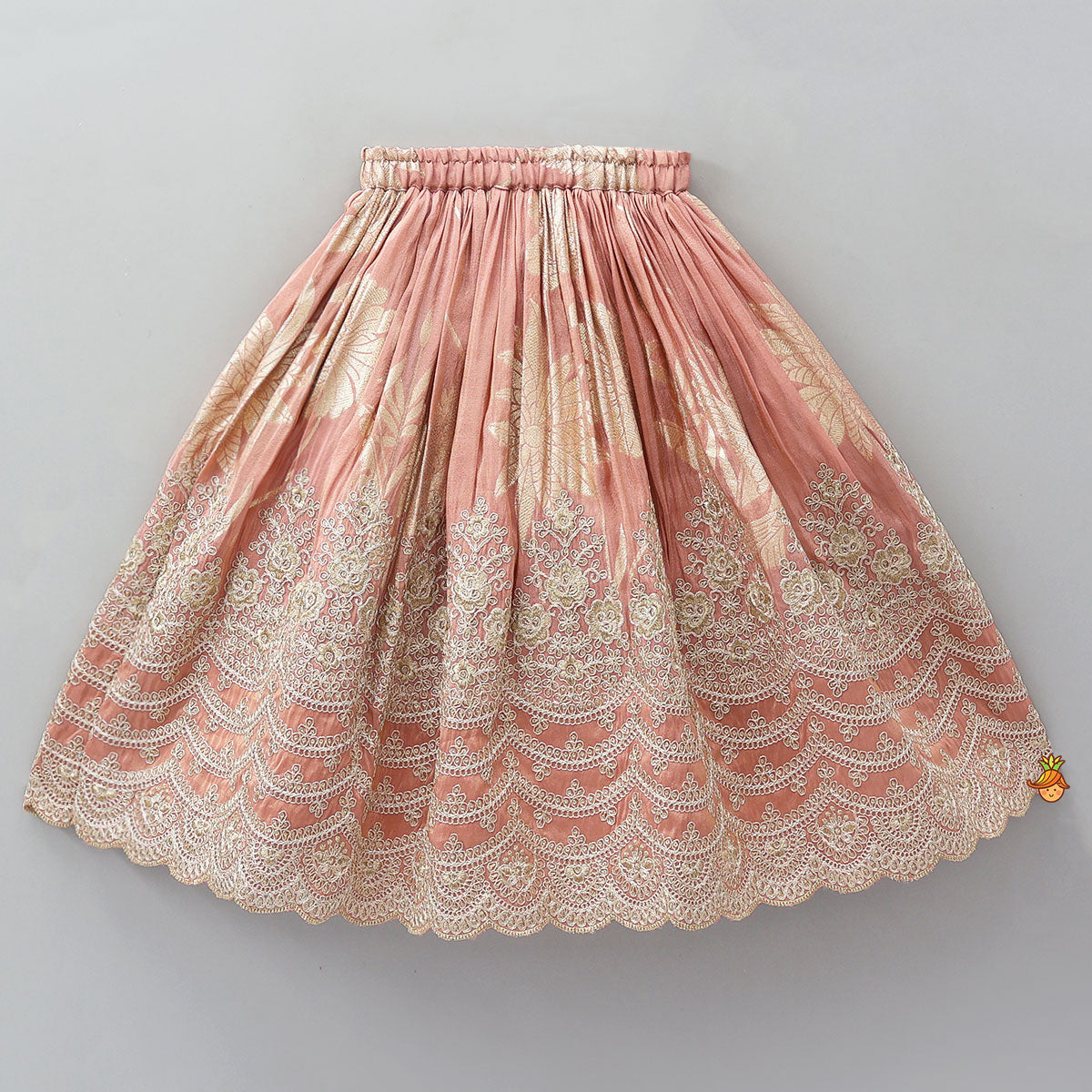 Pre Order: Blazer-Style Top And Scalloped Hem Lehenga