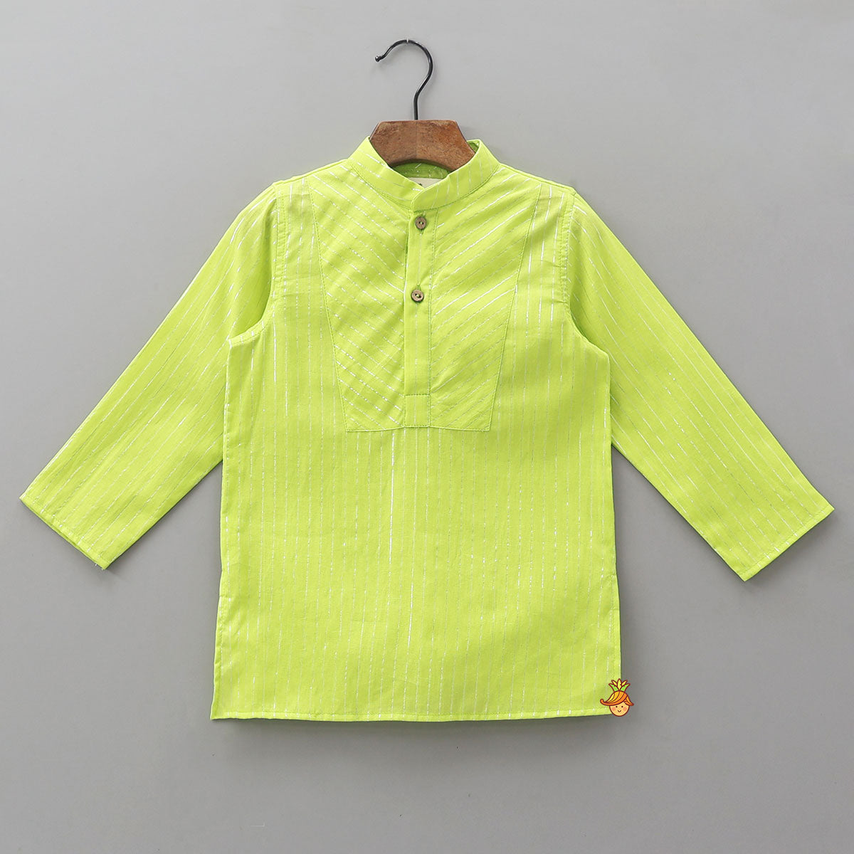 Lurex Stripe Detailed Kurta With Pyjama