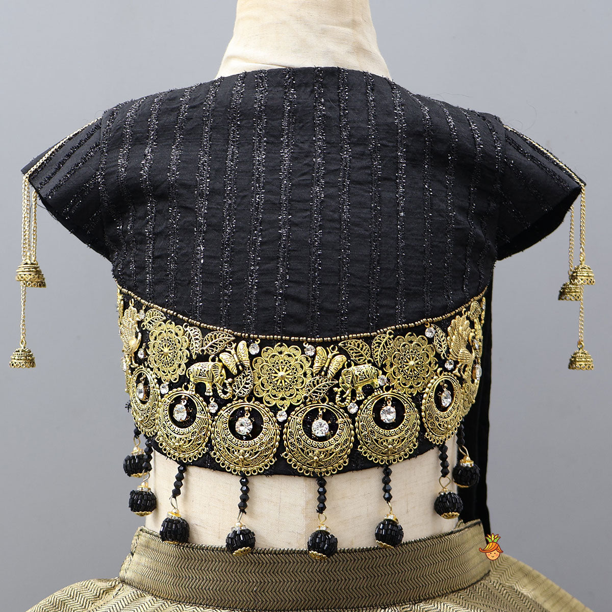 Pre Order: Charming Drape Top With Triple-Layered Lehenga