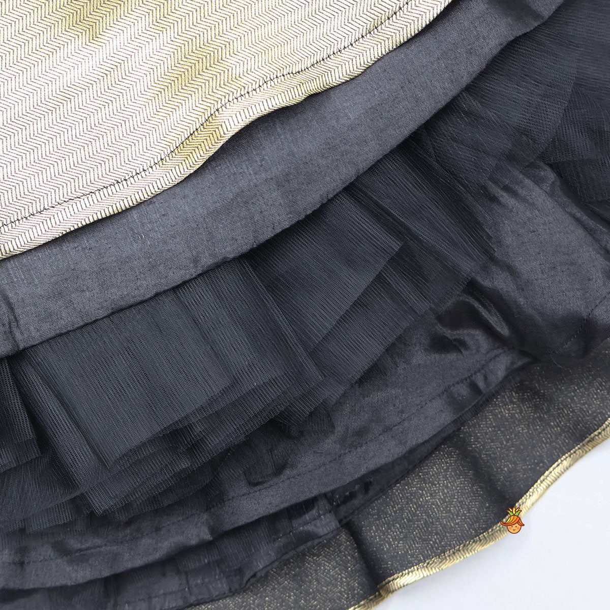 Pre Order: Charming Drape Top With Triple-Layered Lehenga