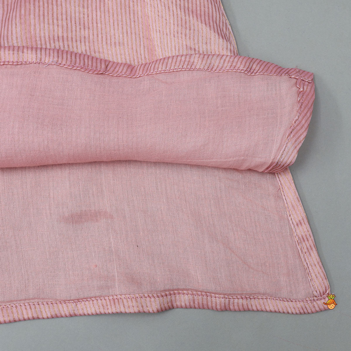 Pre Order: Shimmery Striped Kurti And Sharara With Matching Net Dupatta