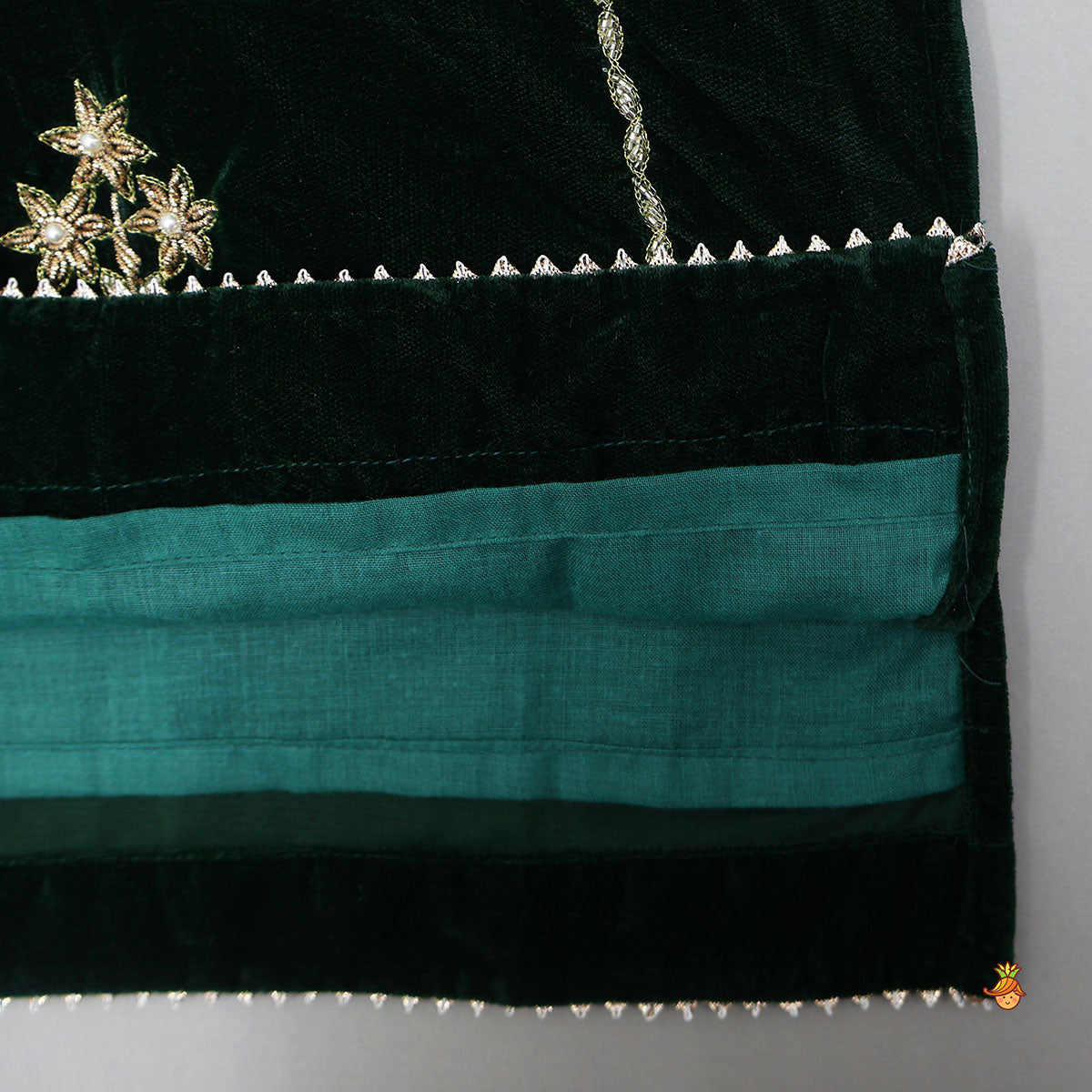 Pre Order: Hand Embroidered Adorable Kurti And Salwar With Contrasting Dupatta