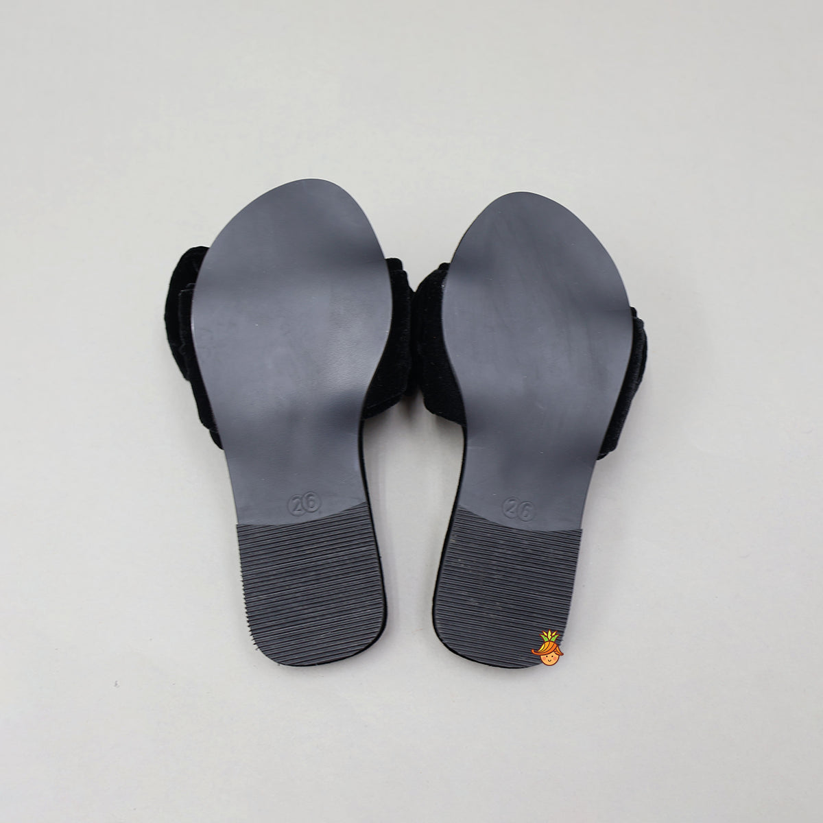 Bow Adorned Embellished Velvet Flats