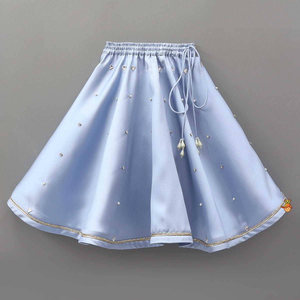 Pre Order: V Neck Sequins Floral Embroidered Top And Lehenga With Matching Dupatta