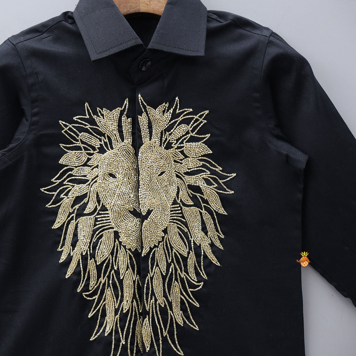 Pre Order: Cut Dana Animal Motif Embroidered Shirt