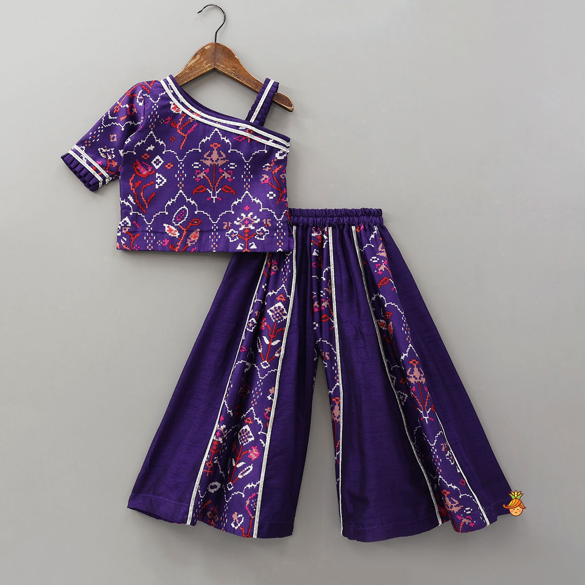 Pre Order: One-Shoulder Top With Matching Palazzo