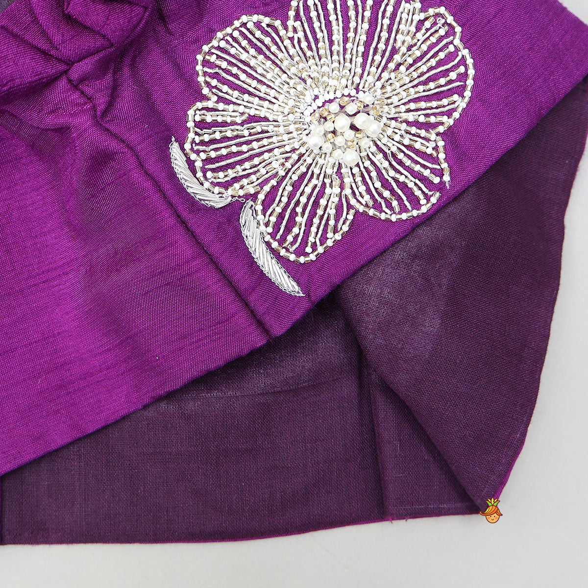 Pre Order: Pleats Detail Top And Organza Lehenga With Matching Dupatta