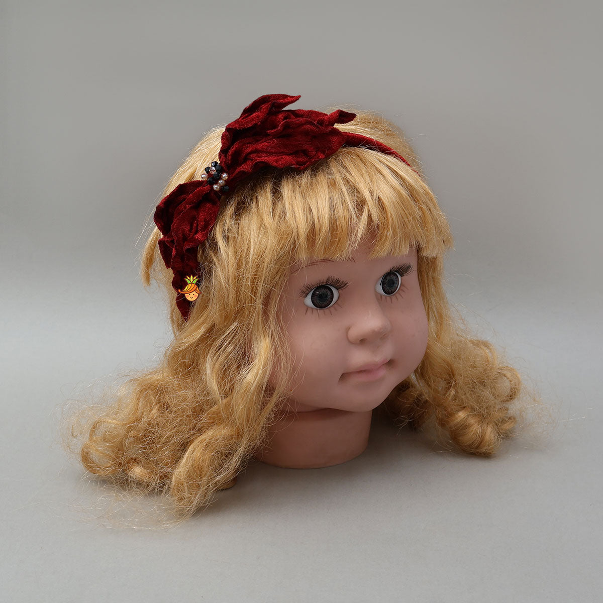 Elegant Handmade Petal-Embellished Velvet Hair Band