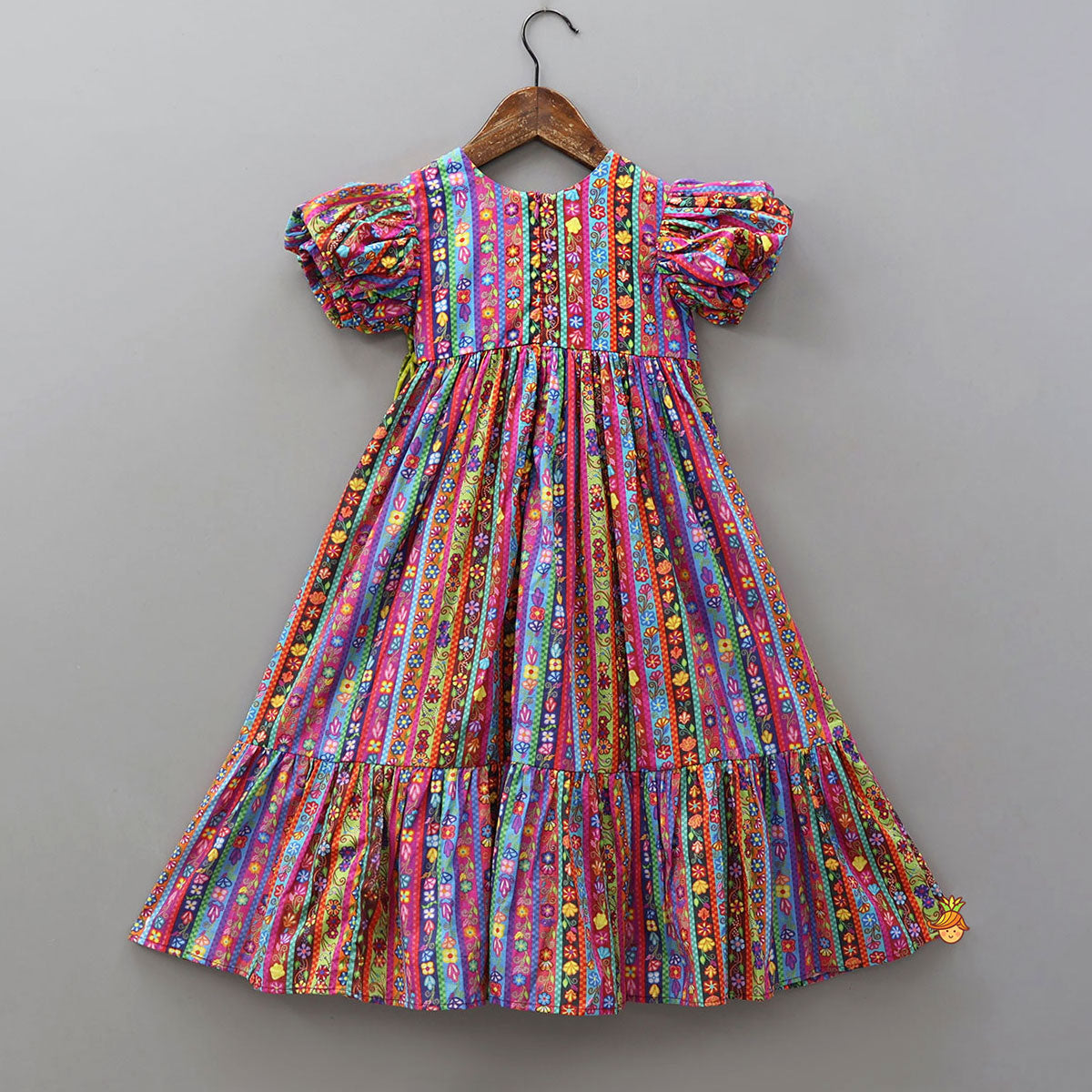 Pre Order: Adorable Floral Printed Kurti With One-Sided Dual Flap