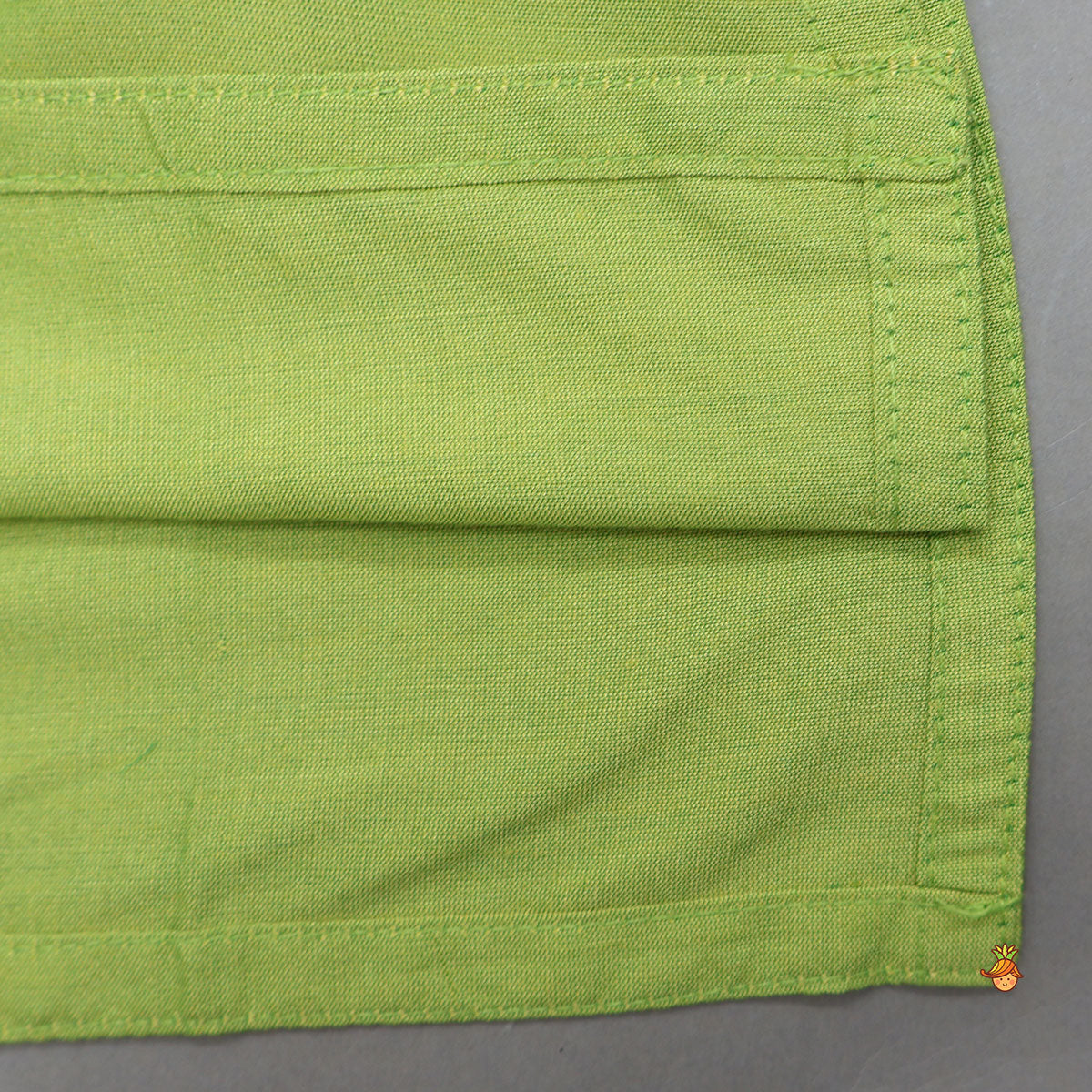 Cotton Silk Kurta With Embroidered Jacket And Pyjama