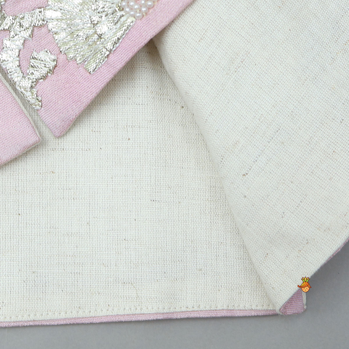 Shimmery Kurta With Shimmery Front Open Hand Embroidered Jacket And Pyjama