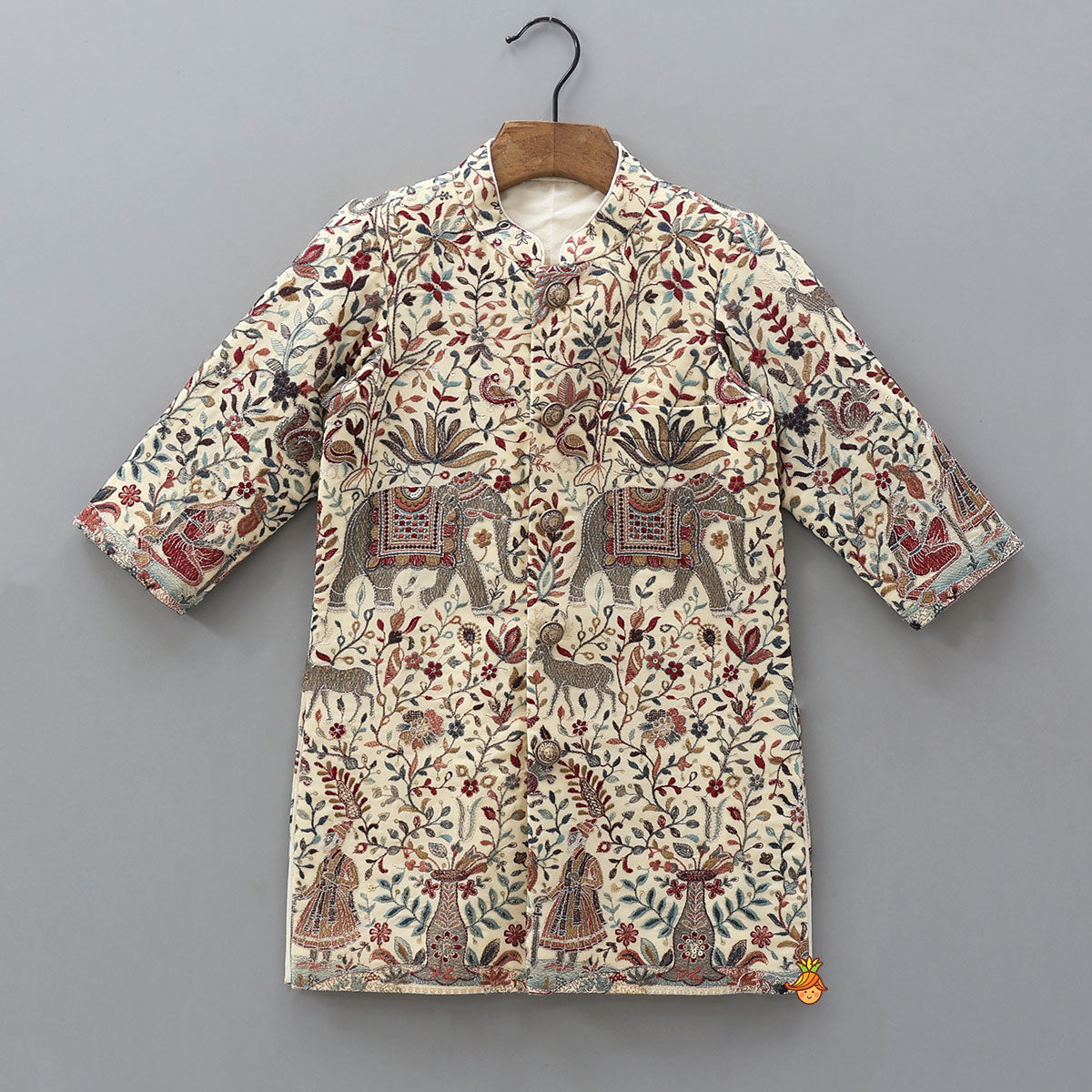 Pre Order: Elegant Heavy Embroidered Sherwani And Pyjama