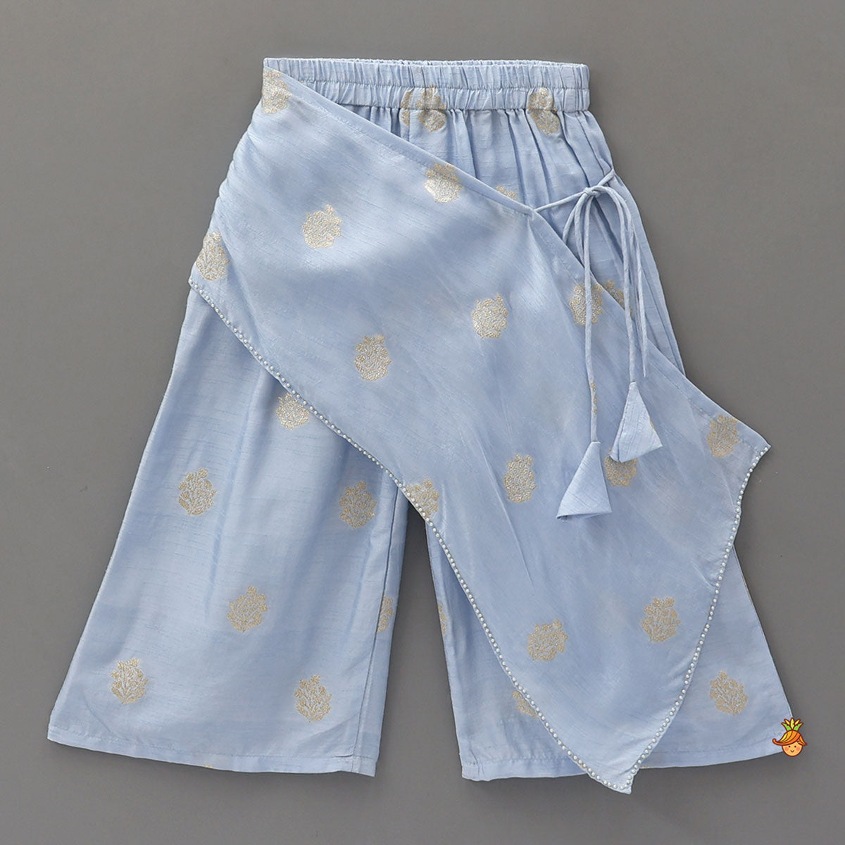 Pre Order: Gota Work Top And Drape-Style Palazzo