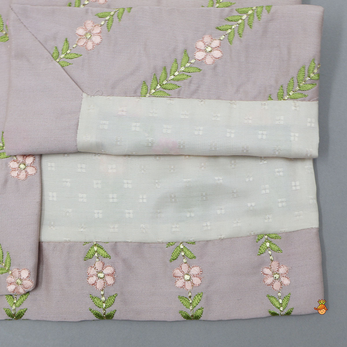 Pre Order: Ethnic Kurta With Intricate Thread Floral Embroidered Jacket And Pyjama