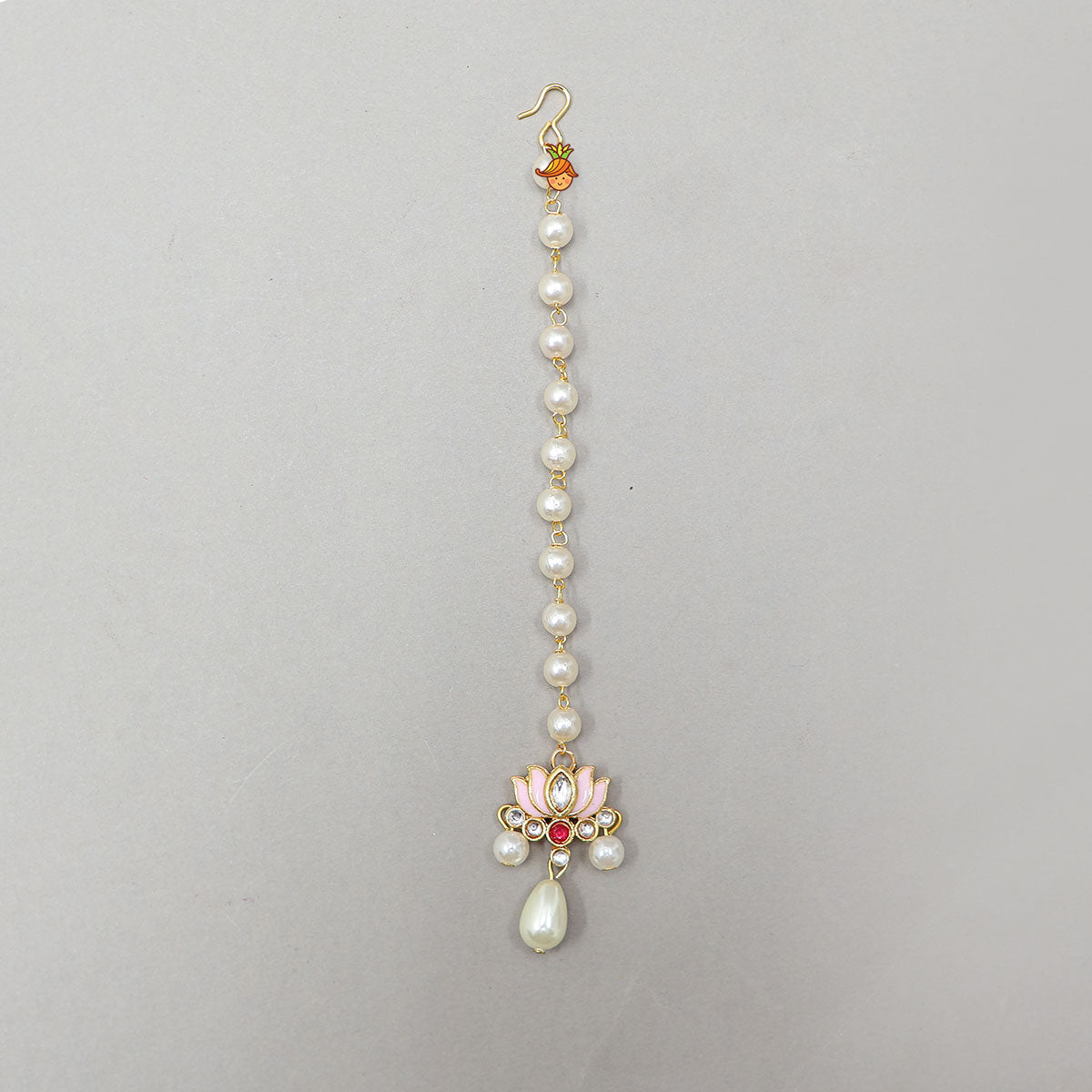 Elegant Lotus Chain Maang Tikka