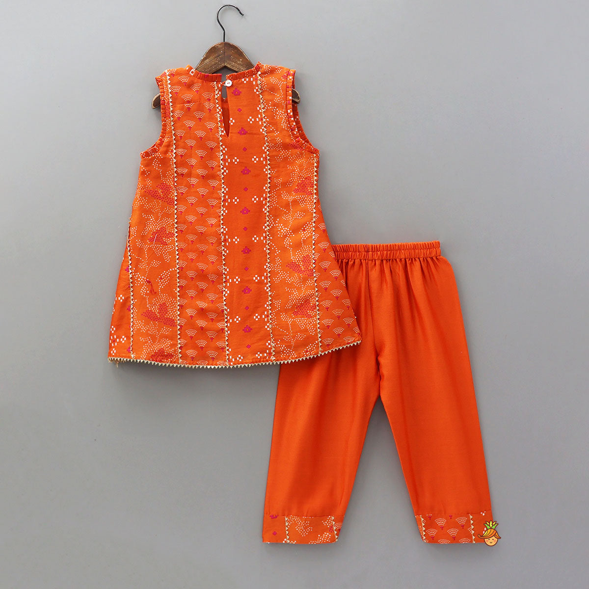 Pre Order: Pleated Neckline Kurti And Matching Pant