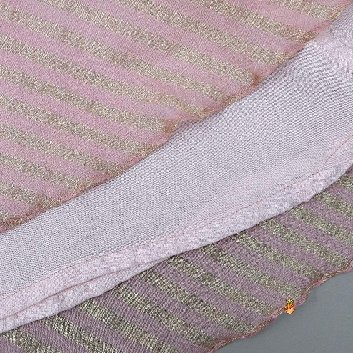 Pre Order: Flared Sleeve Striped Kurti And Pant