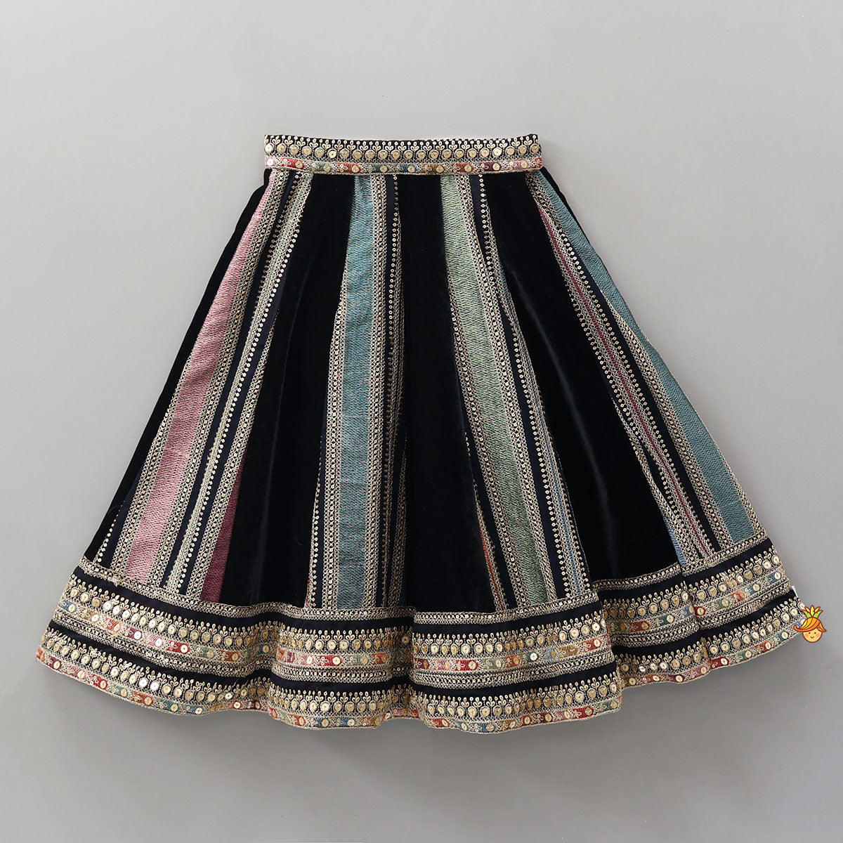 Sequins And Thread Work Top With Lehenga