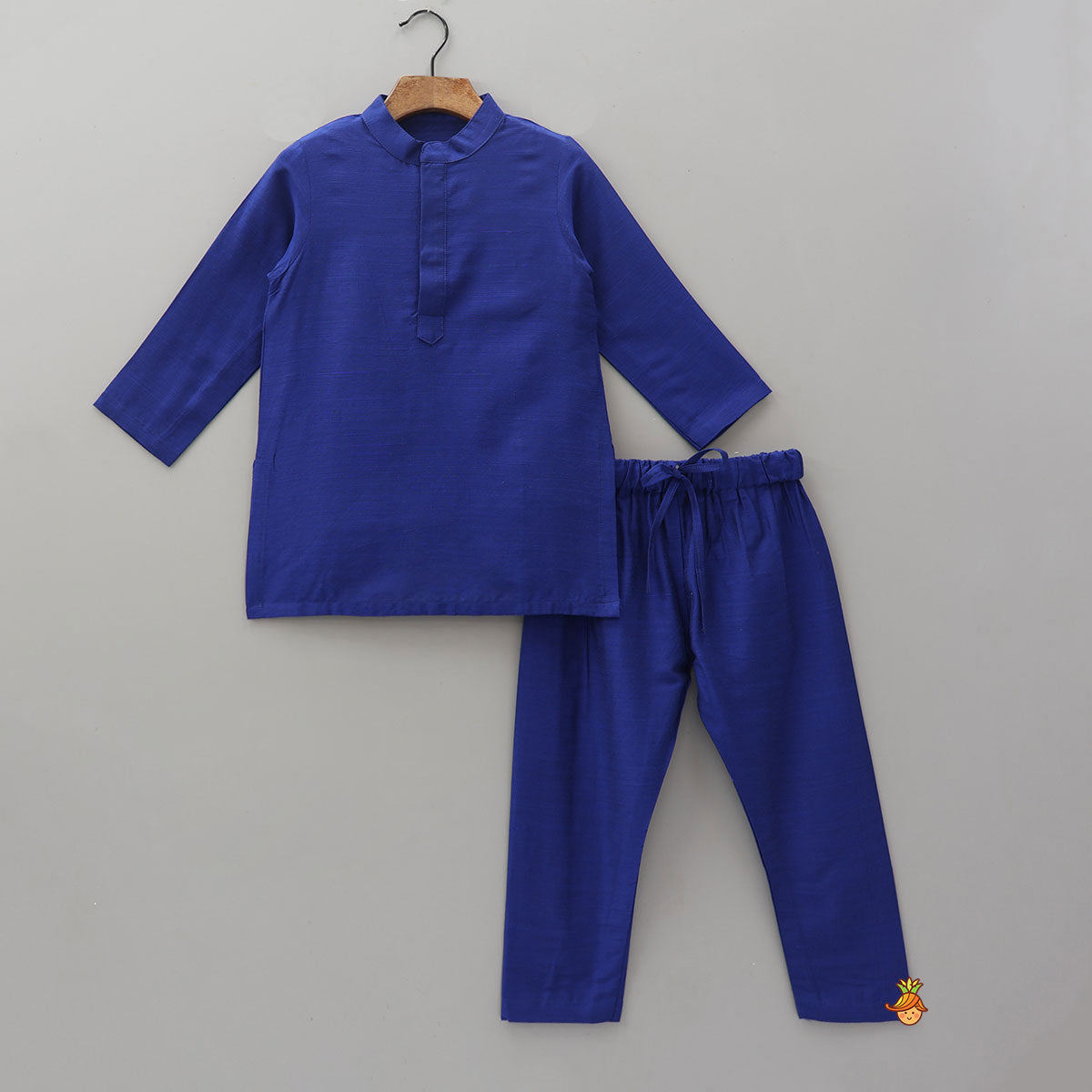 Ethnic Kurta With Brocade Jacket And Matching Pyjama