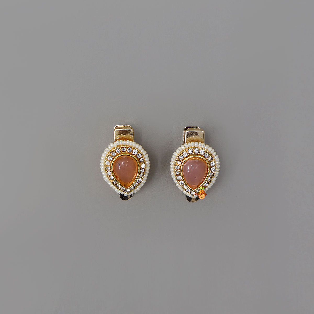 Elegant Beads Embellished Hair Clips - Set Of 2