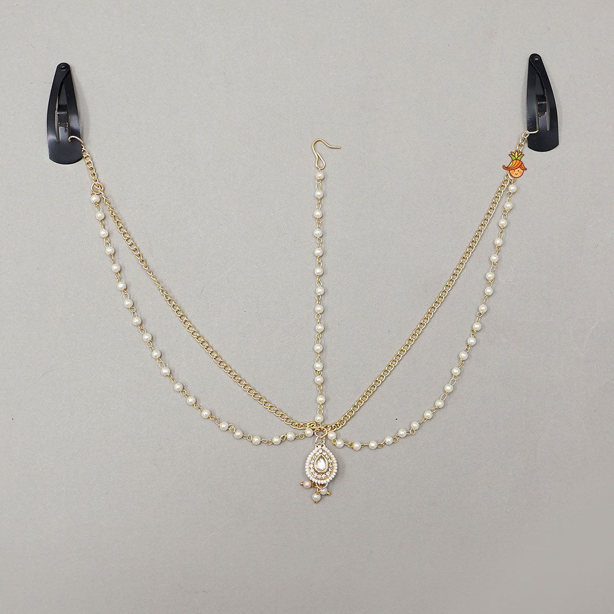 Elegant Layered Chain Maang Tikka