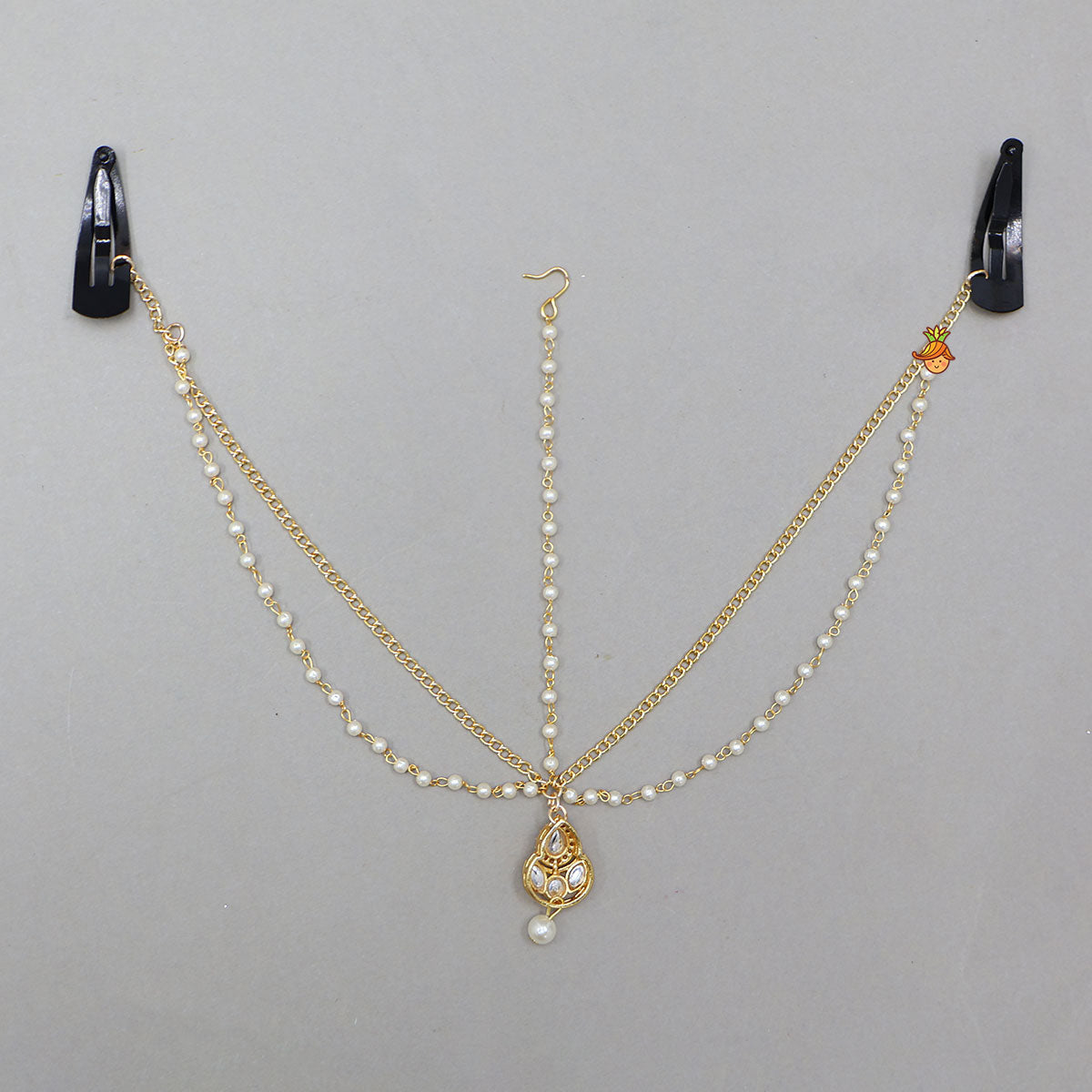 Exquisite Layered Chain Maang Tikka