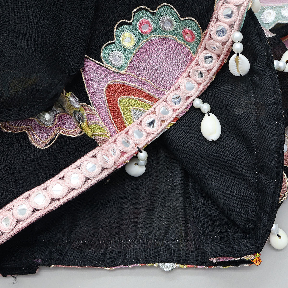 Pre Order: Floral Printed And Embroidered Top With Matching Lehenga And Organza Dupatta