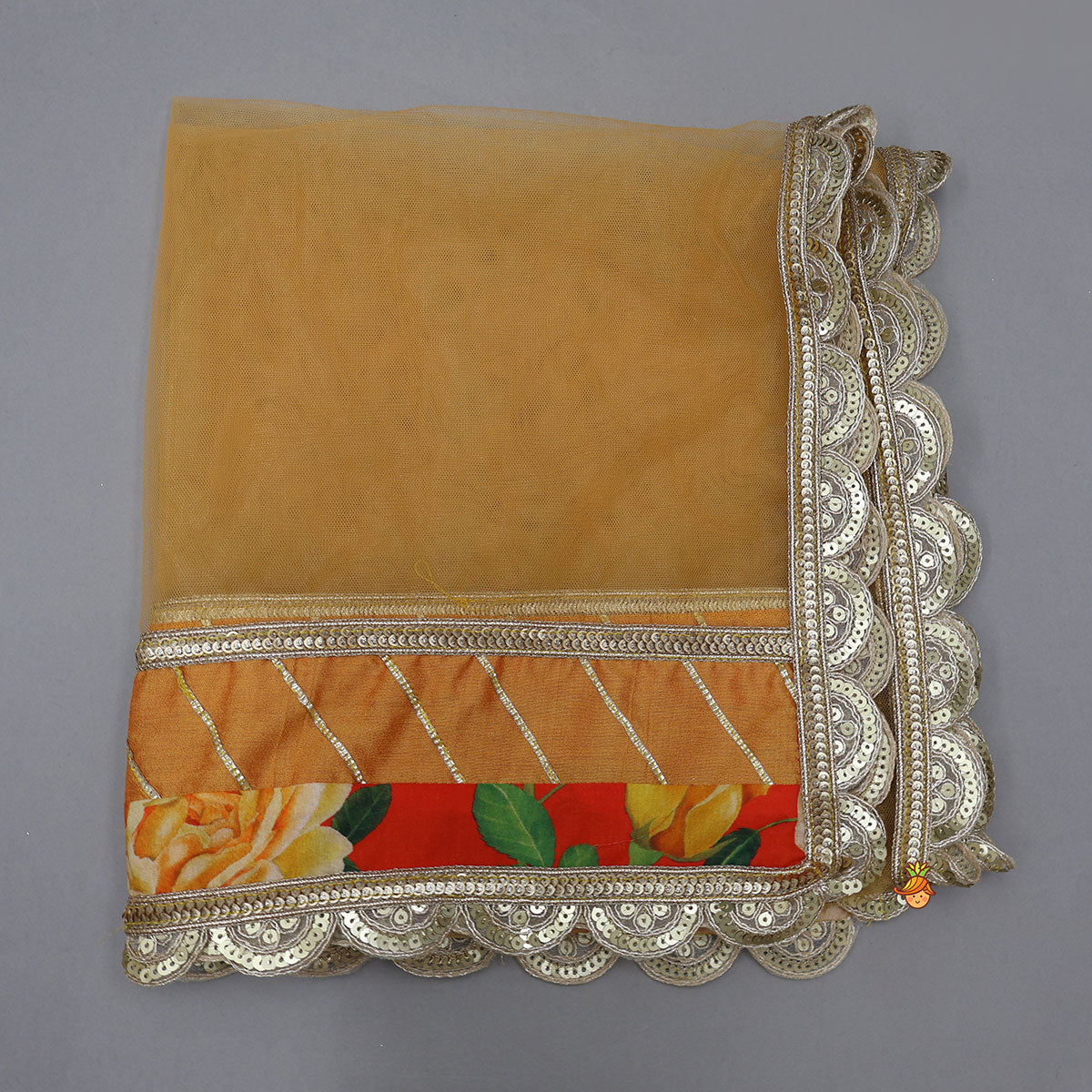 Pre Order: Beautifully Printed Strappy Kurti With Flared Palazzo And Matching Dupatta