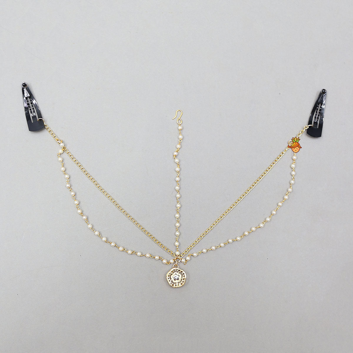 Beautiful Three-Layer Chain Maang Tikka