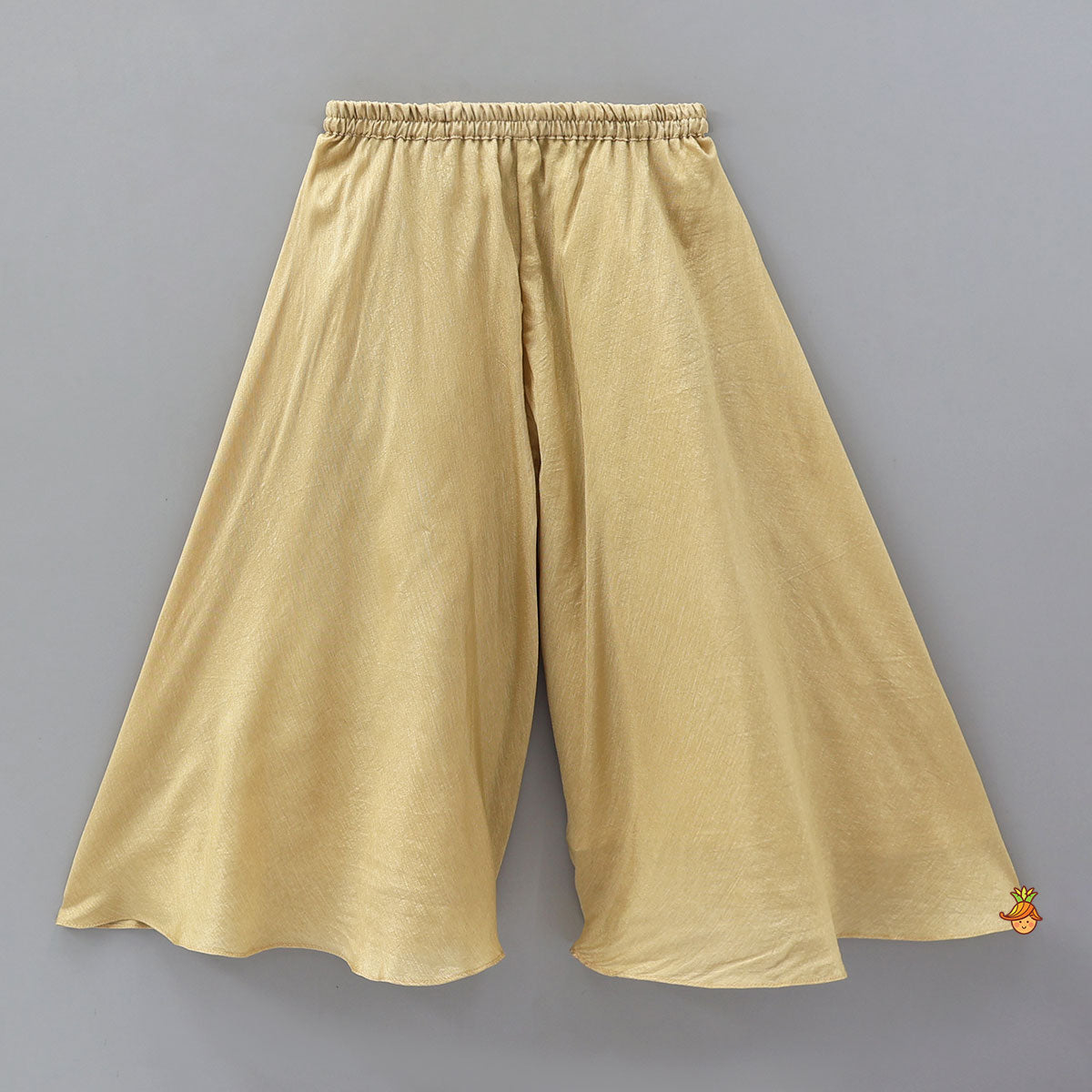 Pre Order: Jacket Style Elegant Peplum Top And Flared Palazzo