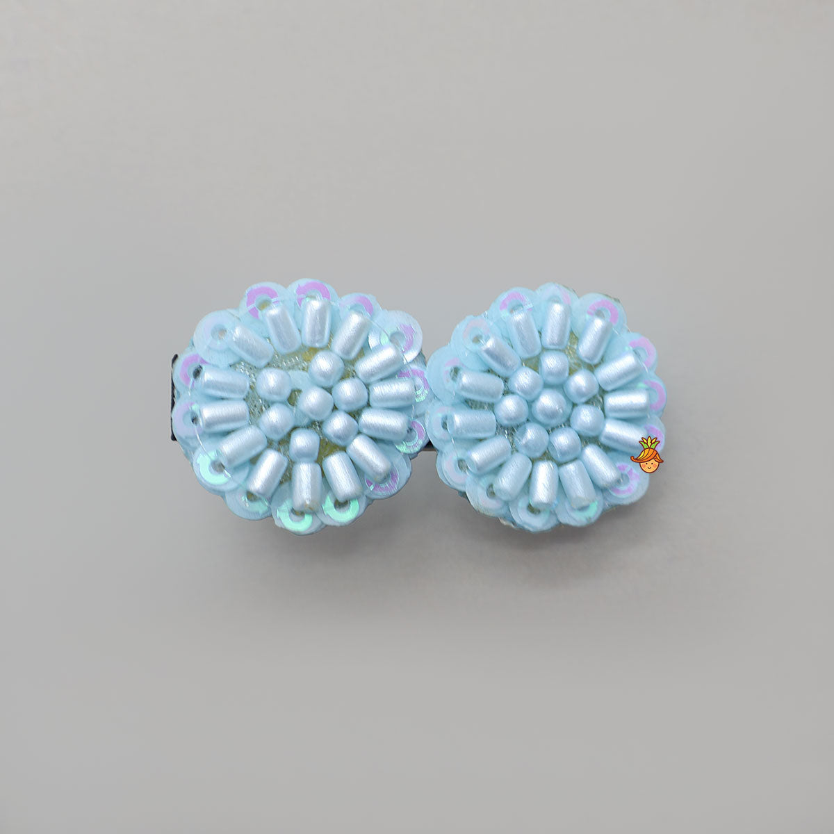 Sequins And Beads Work Hair Clips - Set Of 2