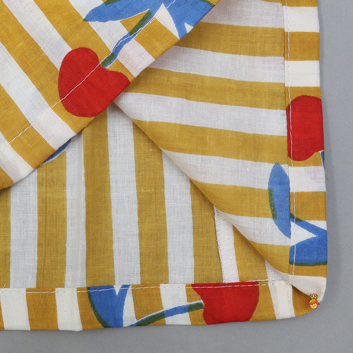 Pre Order: Vertical Striped Frilly Top And Pyjama