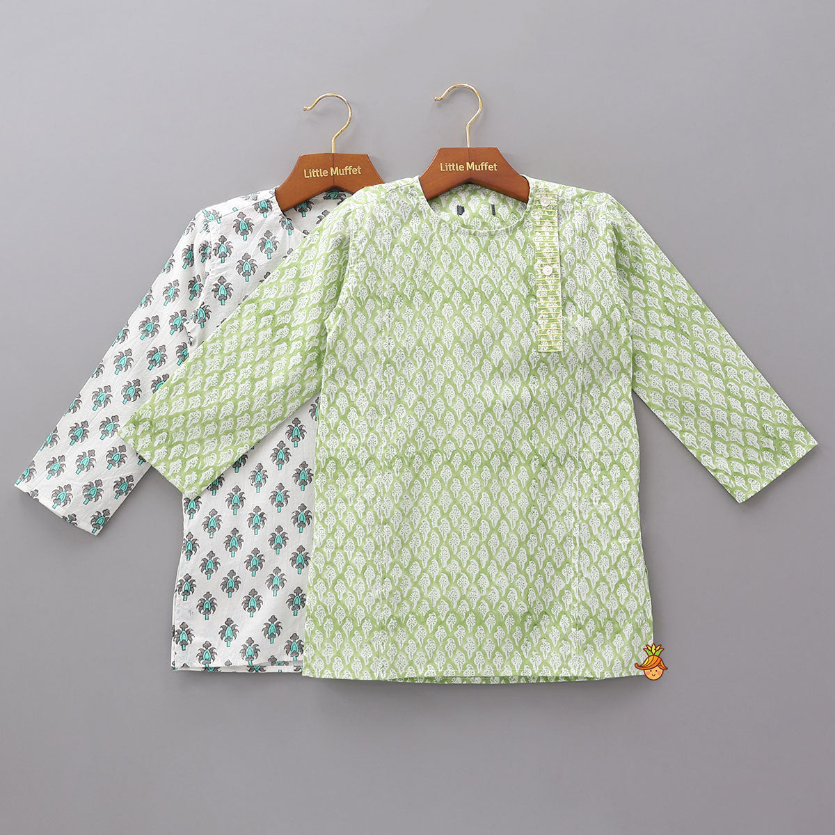 Printed Cotton Kurtas - Set Of 2