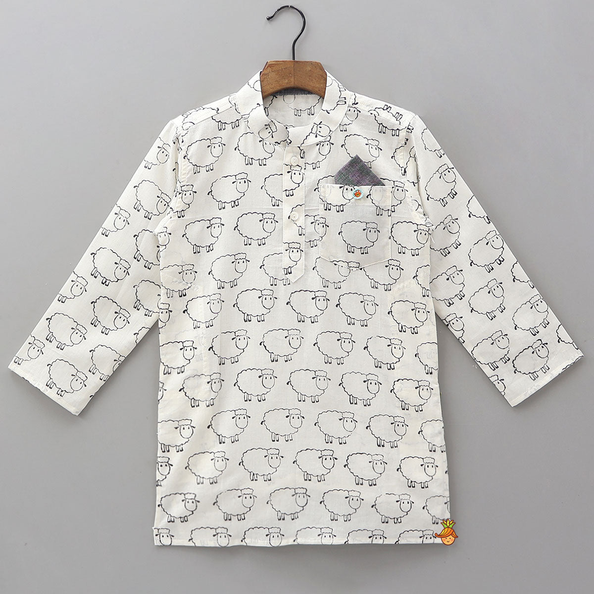 Hand Block Printed Kurta - Set Of 2