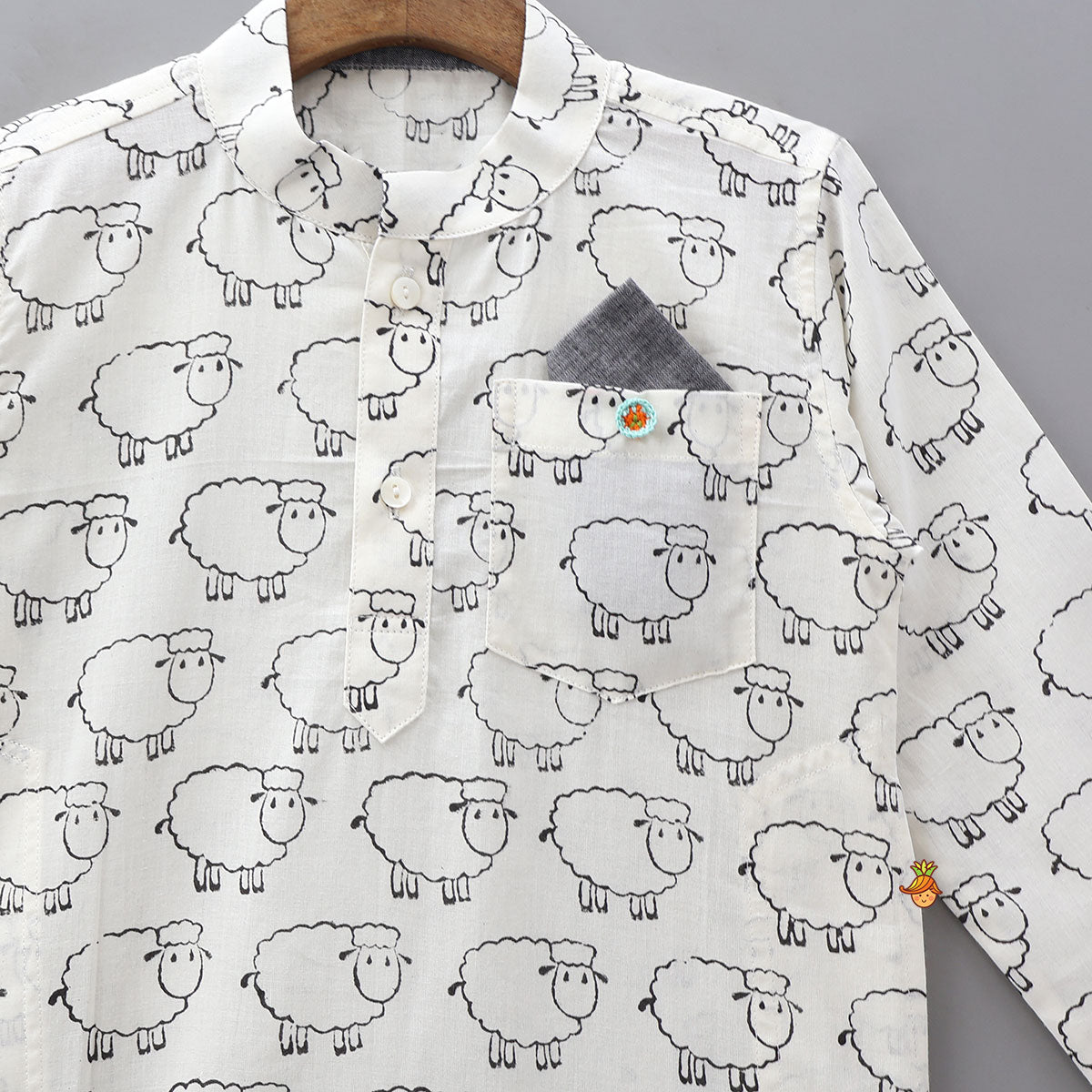 Hand Block Printed Kurta - Set Of 2