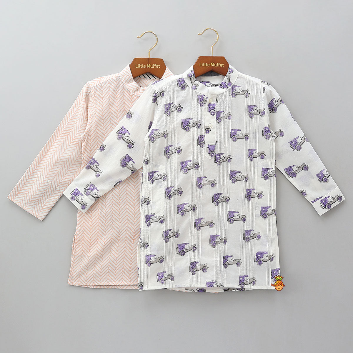 Beautifully Printed Kurtas - Set Of 2