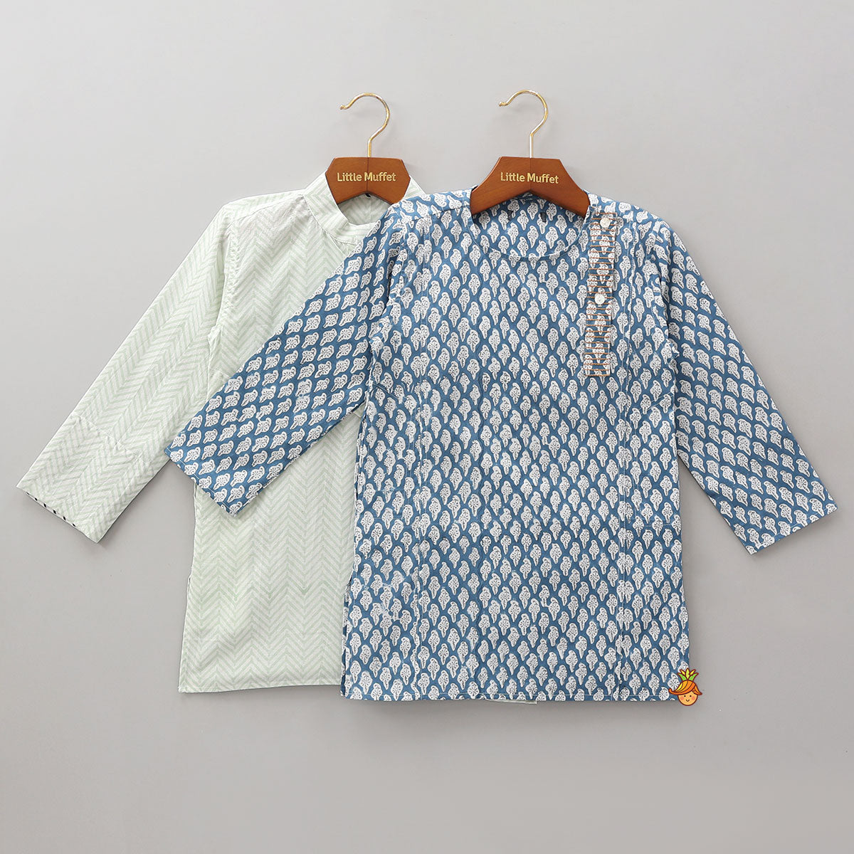 Beautifully Printed Ethnic Kurtas - Set Of 2