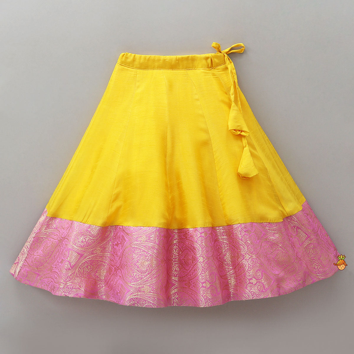 Pre Order: Cape Crop Top And Brocade Work Lehenga