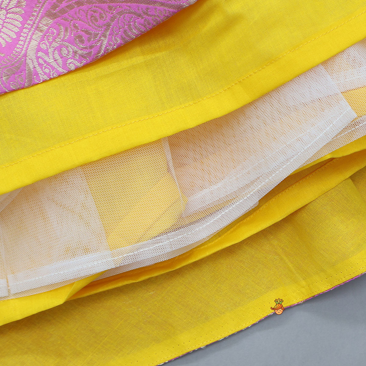 Pre Order: Cape Crop Top And Brocade Work Lehenga