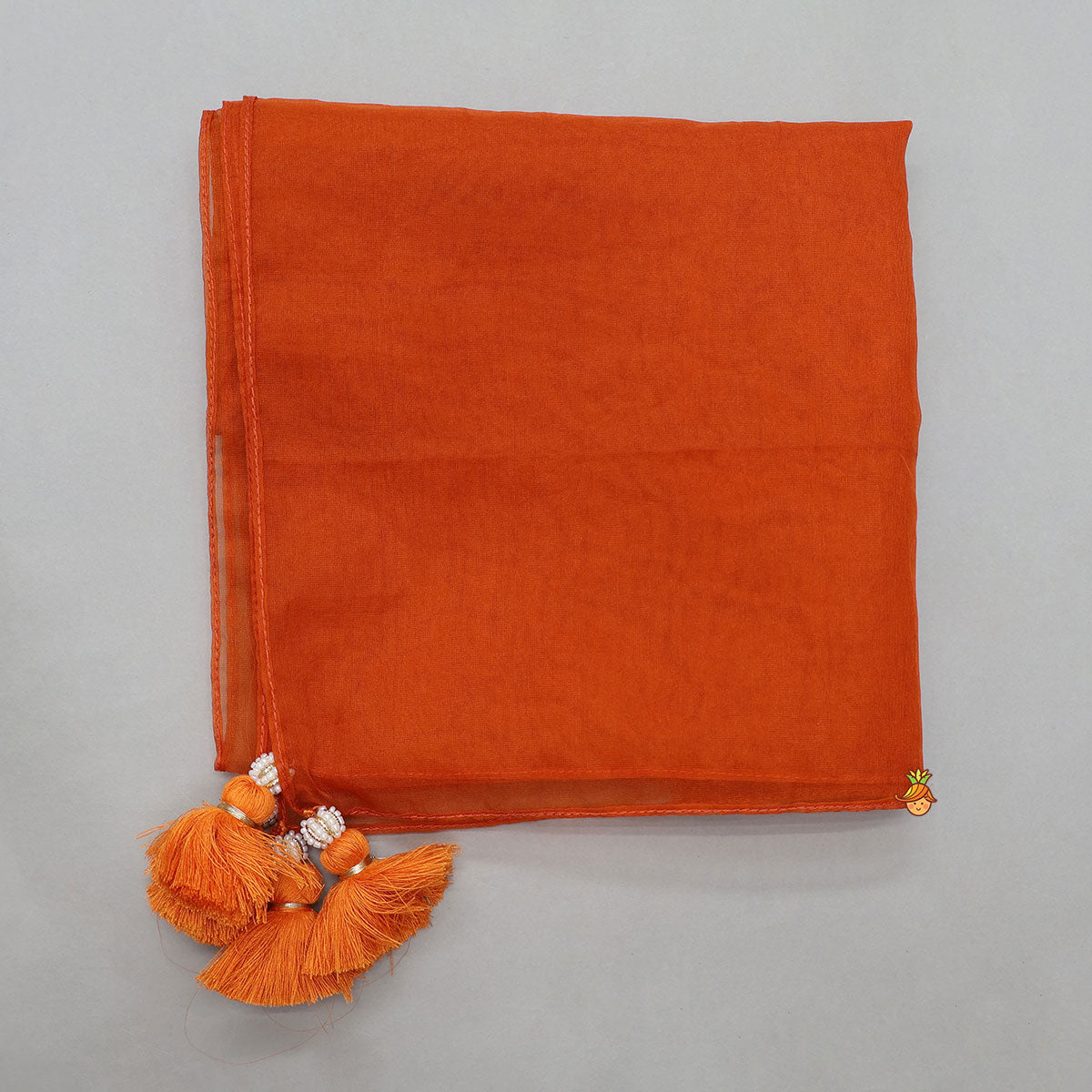 Pre Order: Scalloped Design Embroidered Kurti And Shimmery Sharara With Matching Dupatta